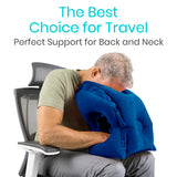 LVA2090BLU Headrest Travel Pillow