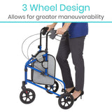 MOB1026BLUSD *Scratch & Dent* Tri-Rollator