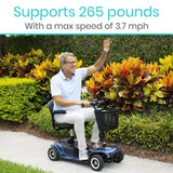 MOB1027MBLK 4 Wheel Mobility Scooter
