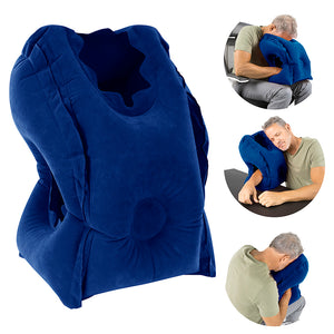 LVA2090BLU Headrest Travel Pillow