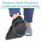 RHB2011BLKL Heel Wedge Post Op Shoe