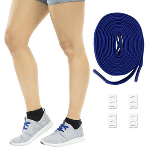 LVA1078BLU Elastic Shoe Laces