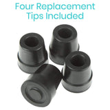 MOB1031BLK4 Quad Cane Replacement Tips