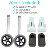 MOB1015GRY Walker Wheels and Glides